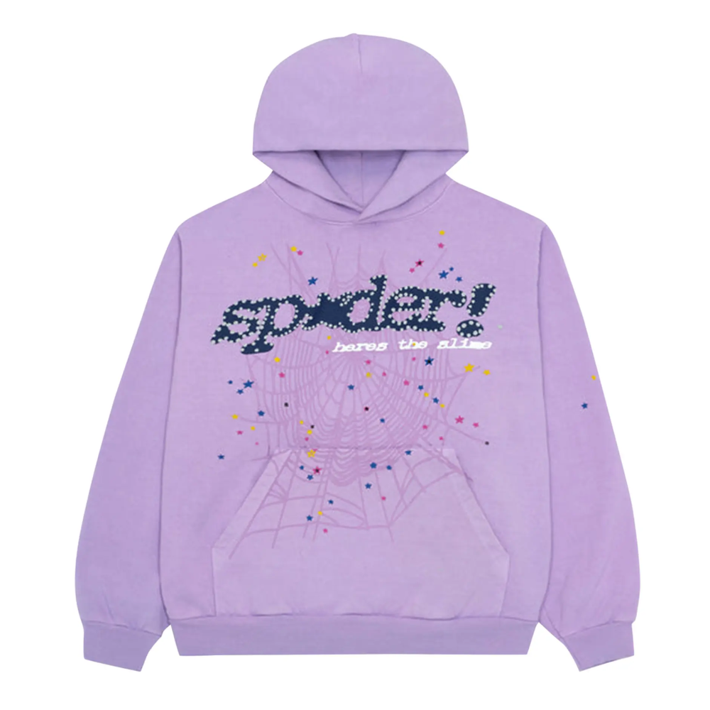 Sp5der Açaí Hoodie Purple