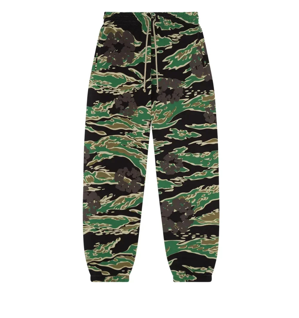Denim Tears The Cotton Wreath Sweatpant Green Camo - AFV Clothes
