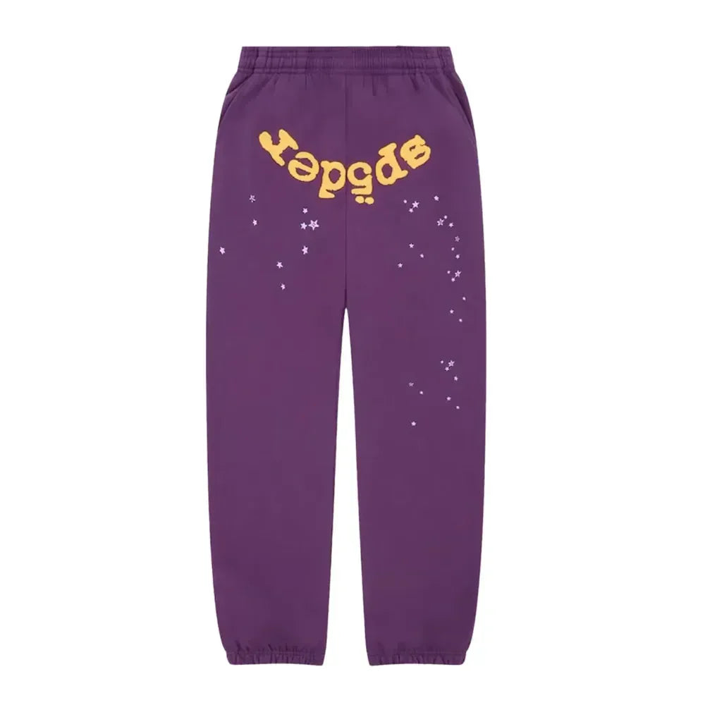 Sp5der Star OG Web V2 Sweatpant Purple - AFV Clothes