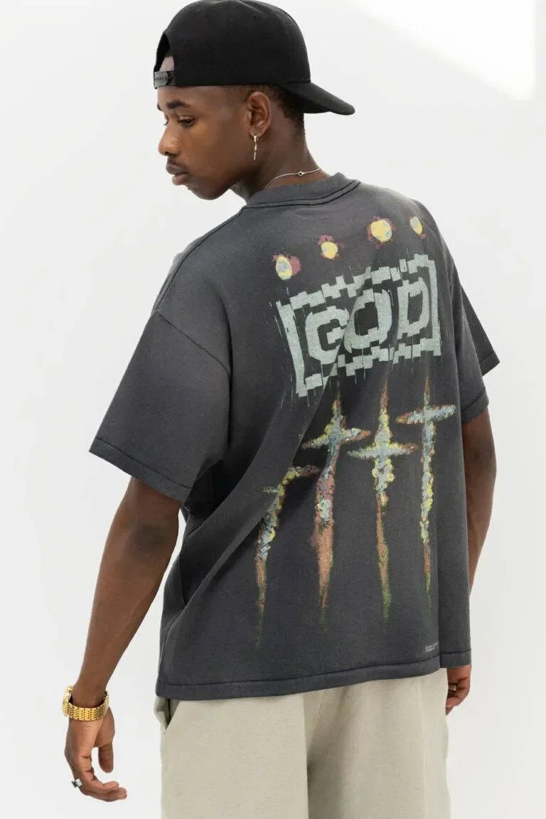 Saint Michael x Forsomeone God T-Shirt - AFV Clothes