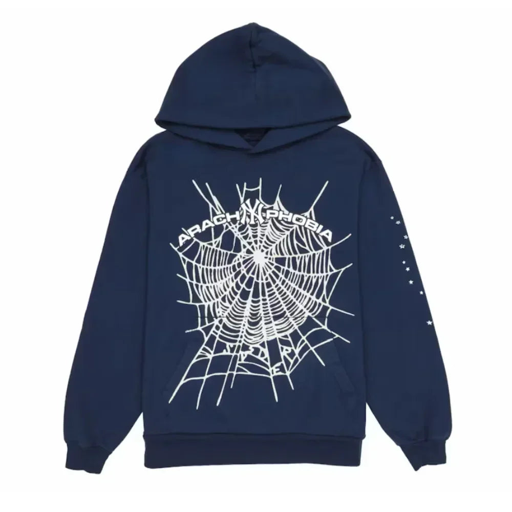 Sp5der Arach NY Phobia Hoodie Navy – AFV Clothes Sp5der Arach NY Phobia Hoodie Navy – AFV Clothes