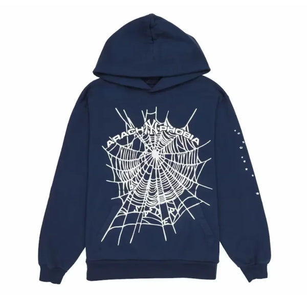 Sp5der Arach NY Phobia Hoodie Navy – AFV Clothes Sp5der Arach NY Phobia Hoodie Navy – AFV Clothes