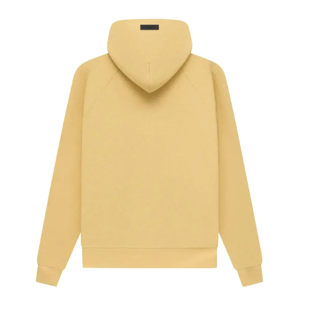 Fear Of God Essentials Waffle Raglan Hoodie Light Tuscan - AFV Clothes
