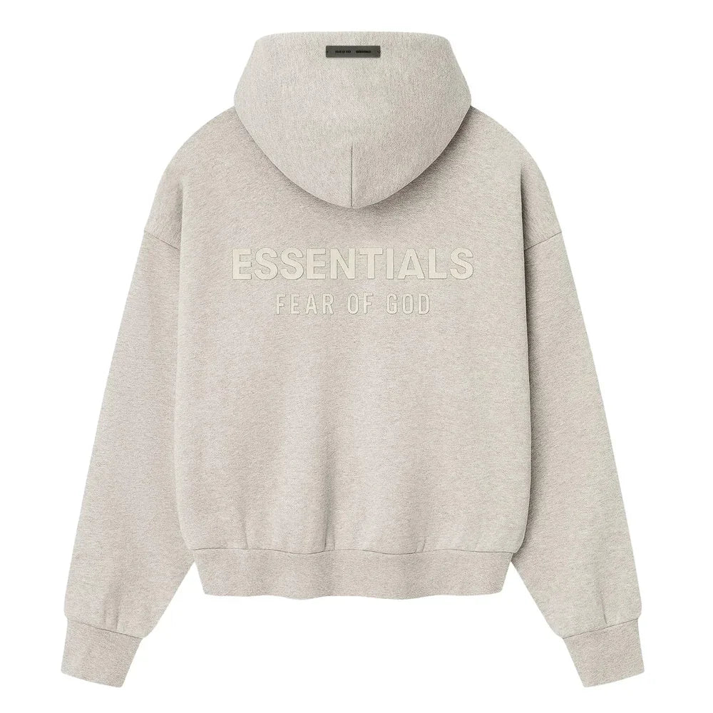 Fear of God Essentials Classic Hoodie Heather Stone