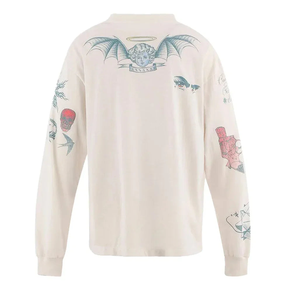 SAINT Mxxxxxx x Dr. Woo Tattoo Long-Sleeve Tee White