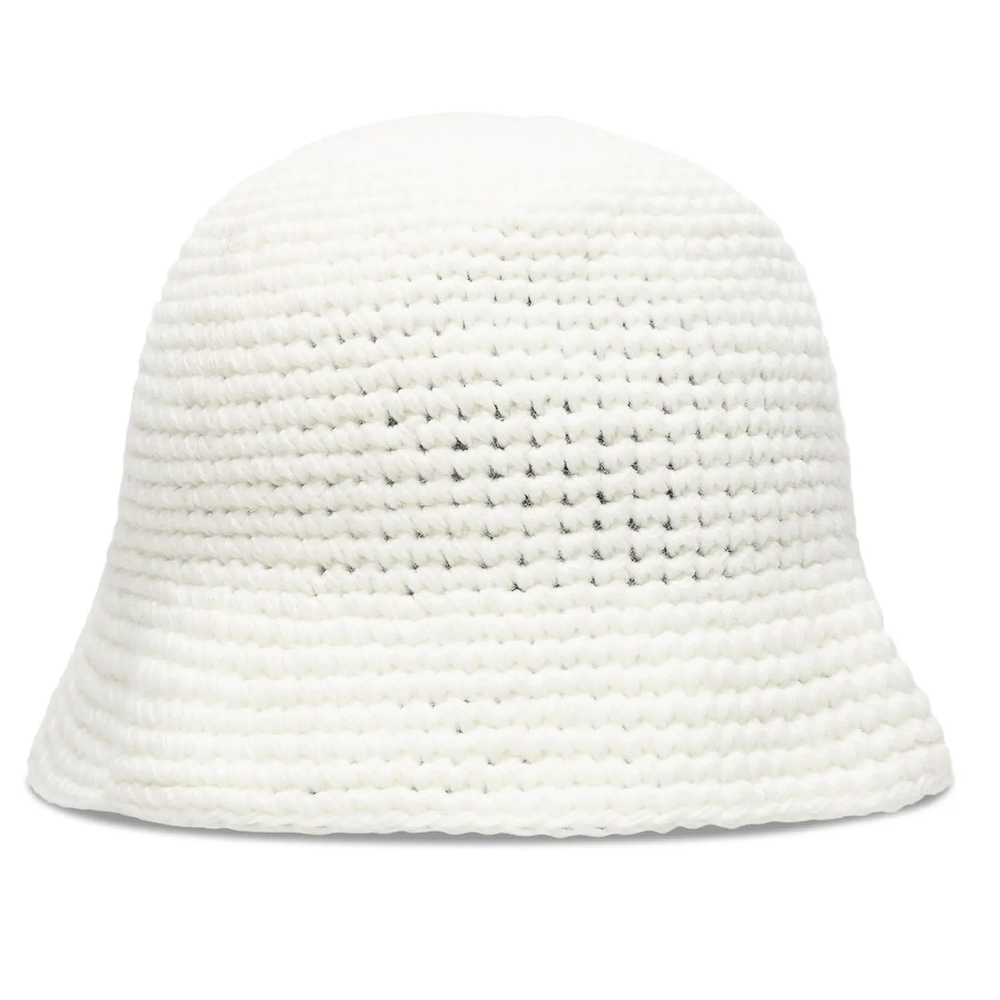 Stussy Swirly S Knit Bucket Hat Bone