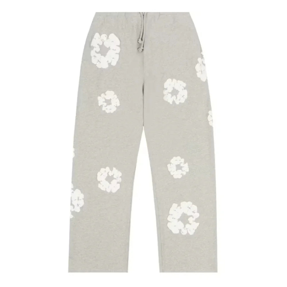 Denim Tears Cotton Wreath Baggy Sweatpants Grey