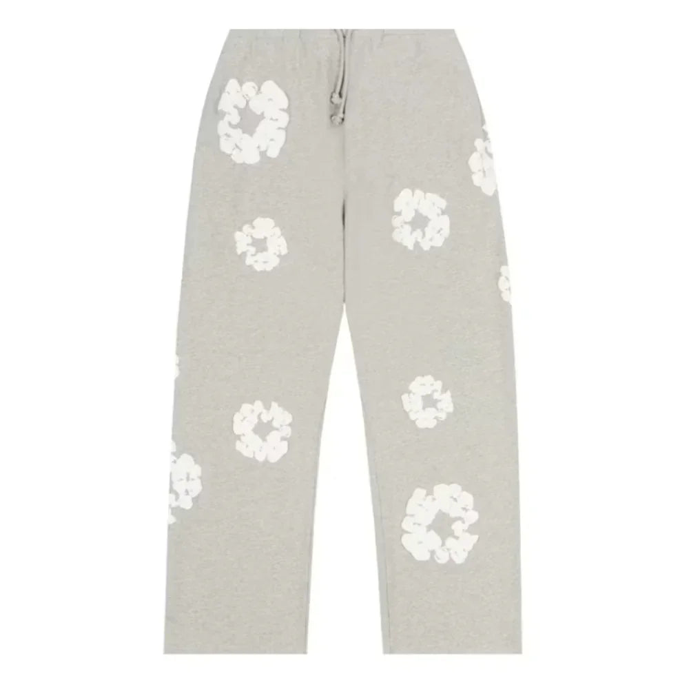 Denim Tears Cotton Wreath Baggy Sweatpants Grey