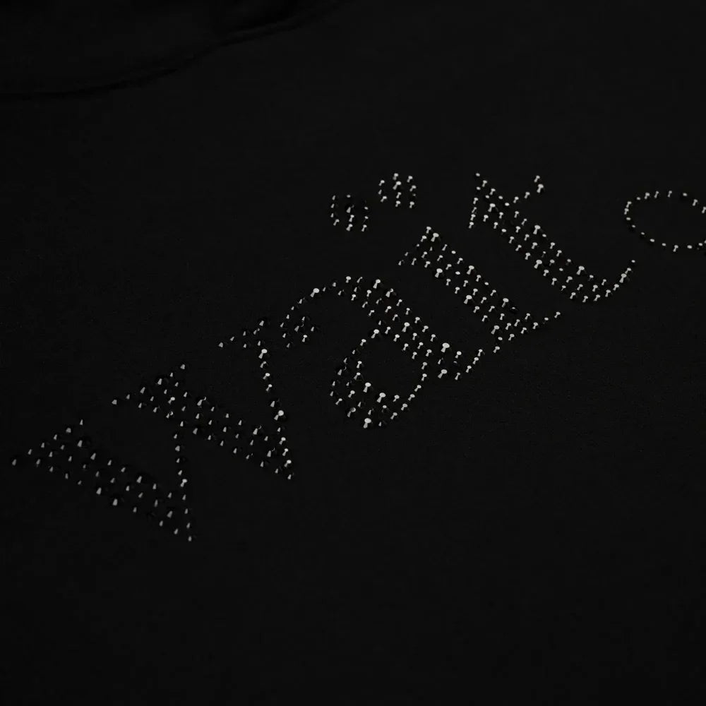 Sp5der Wait Stone Hoodie Black - AFV Clothes