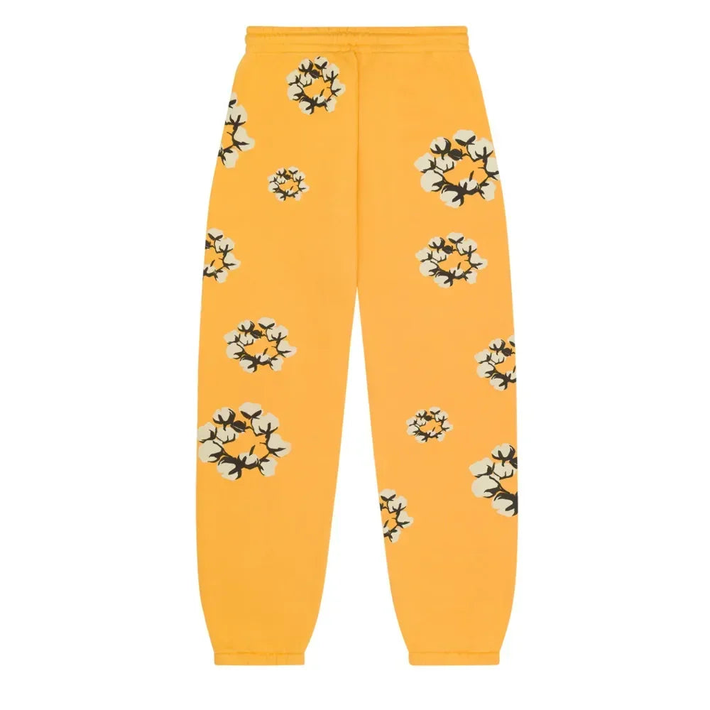 Denim Tears xCPFM Cactus Tears Wreath Sweatpants Yellow - AFV Clothes