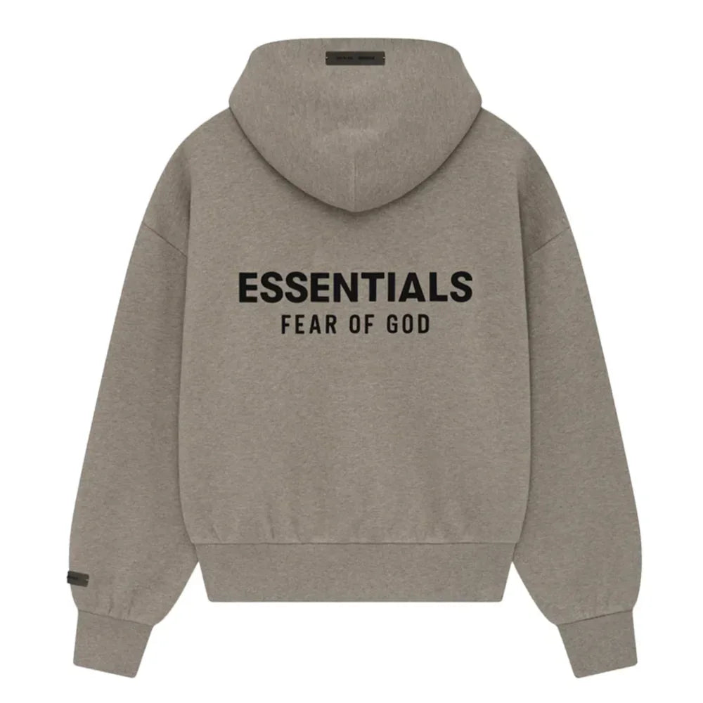 Fear of God Essentials Classic Full Zip-Up Hoodie Homestead Heather