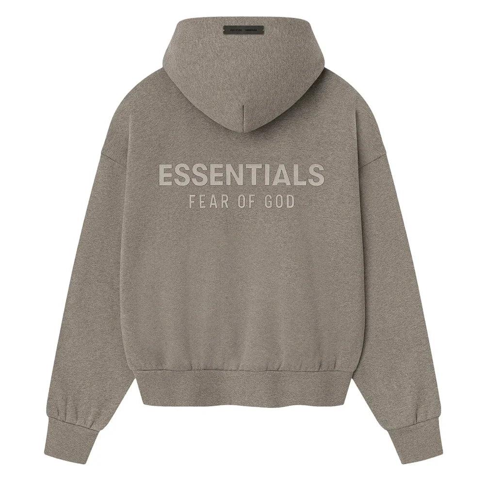 Fear of God Essentials Classic Fit Fleece Hoodie Homestead Heather