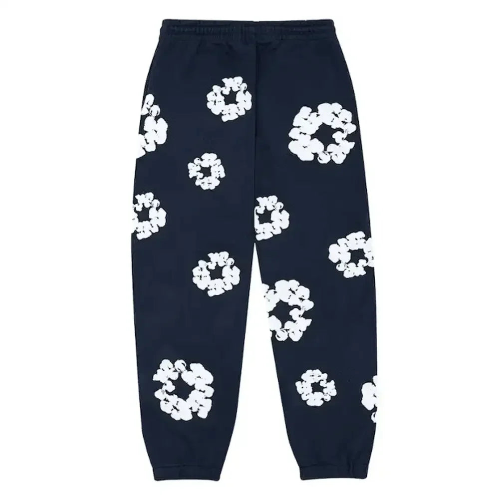 Denim Tears The Cottonwreath Sweatpants Navy - AFV Clothes