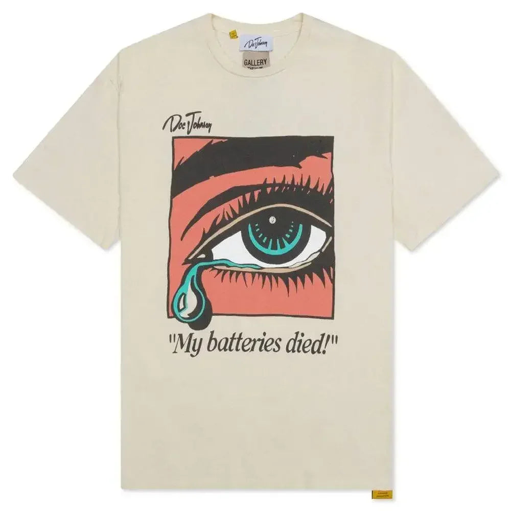 Gallery Dept. Dead Batteries Tee Antique White - AFV Clothes