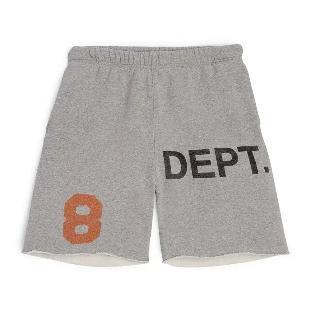 Gallery Dept. Logo Sweat Shorts Heather Grey - AFV Clothes