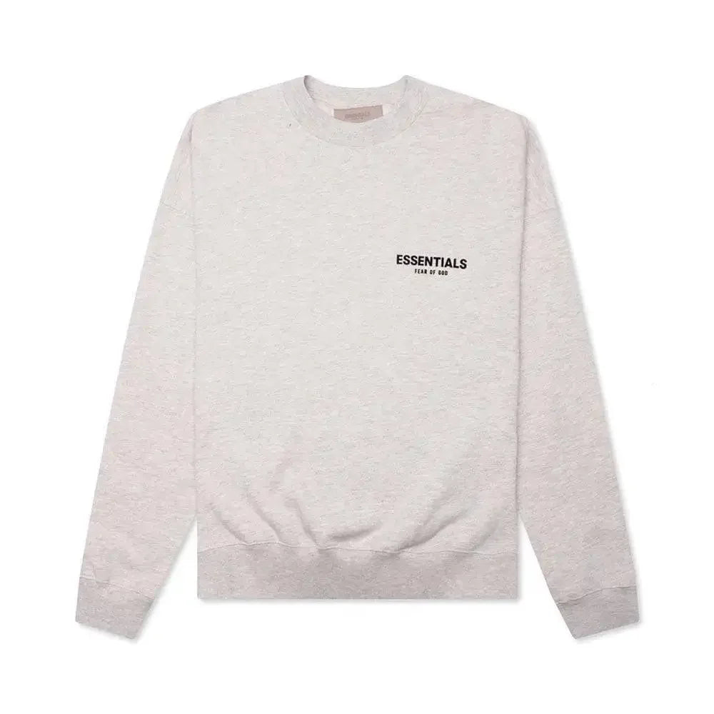 Fear of God Essentials Core Collection Crewneck Light Oatmeal - AFV Clothes