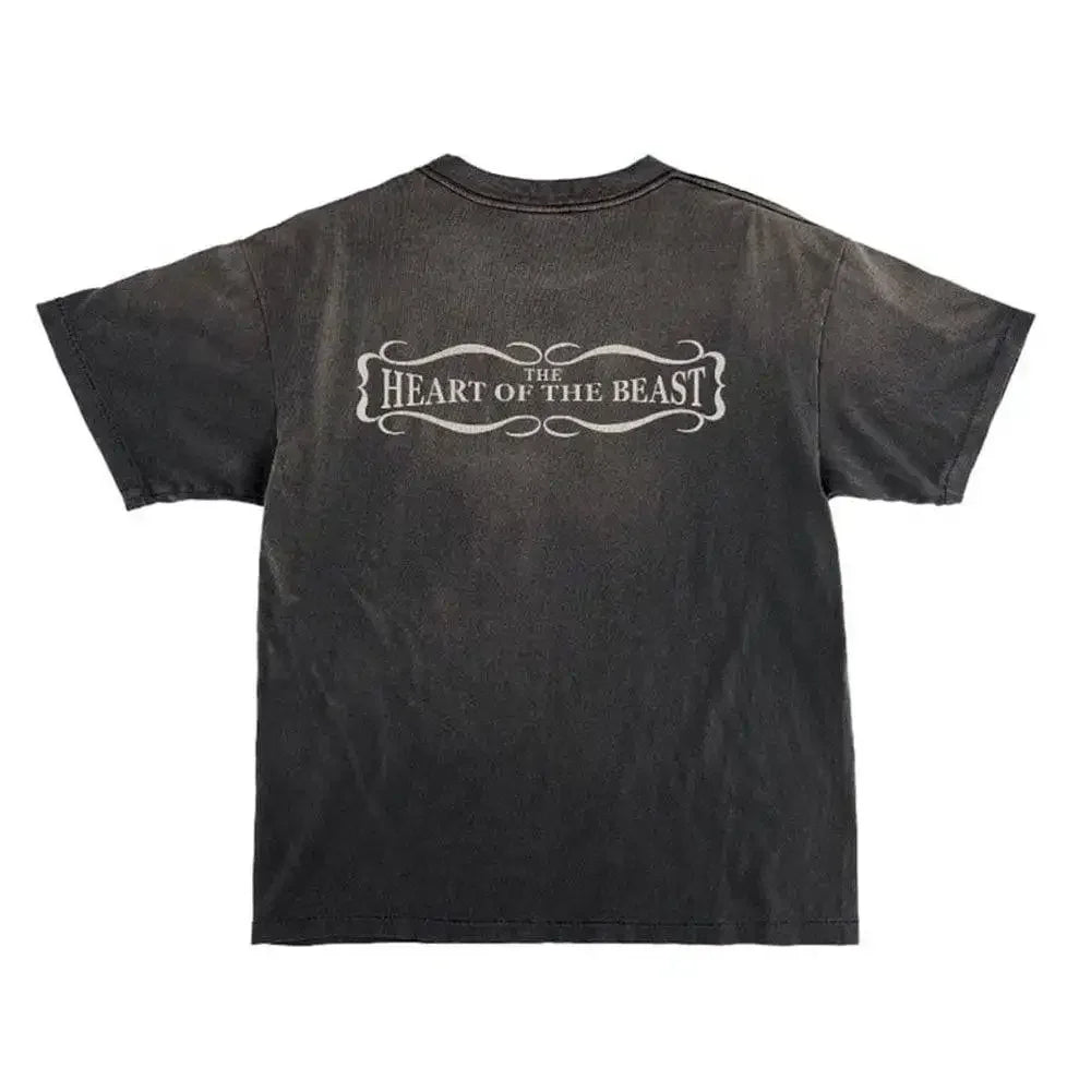 Saint Michael Fresh and Blood Devil T-shirt Vintage Black - AFV Clothes