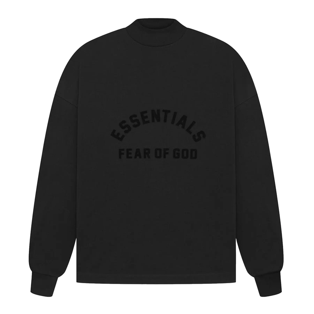 Fear of God Essentials Long Sleeve Tee Jet Black