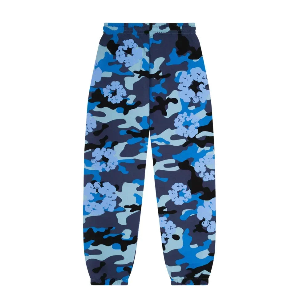 Denim Tears The Cotton Wreath Sweatpant Blue Camo - AFV Clothes