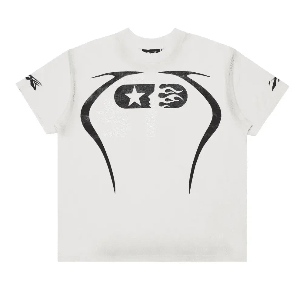 Hellstar Warm Up T-Shirt White - AFV Clothes