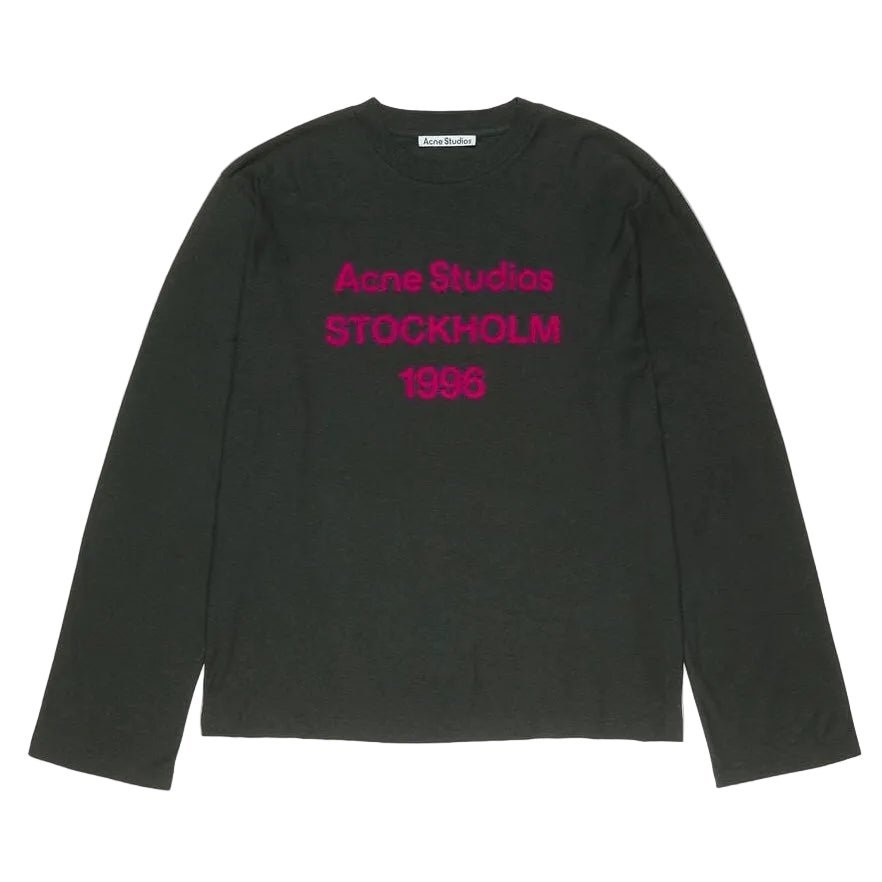 Acne Studios LOGO T-SHIRT RELAXED FIT Black - AFewVibe