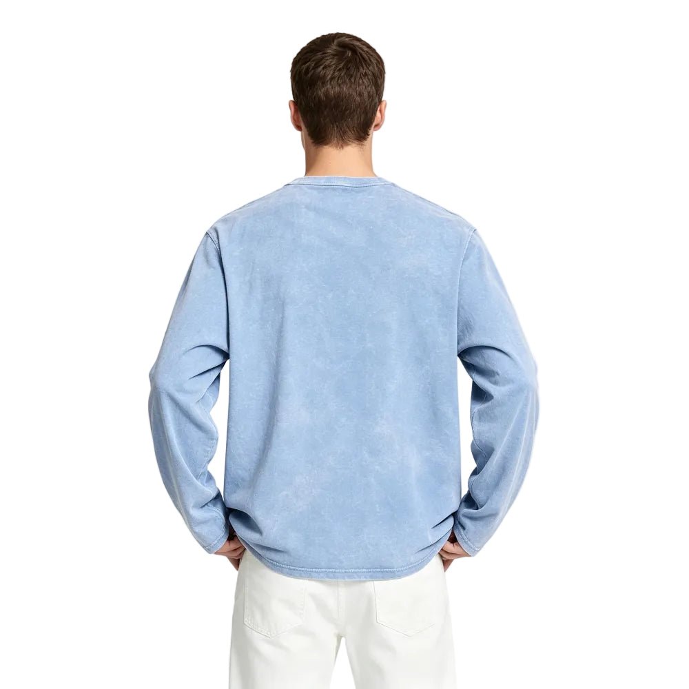 Acne Studios Relaxed fit graphic t-shirt Dirty blue - AFewVibe