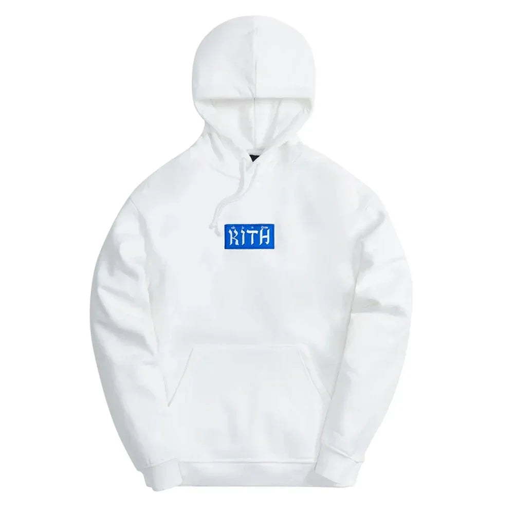 Kith Hebrew Script Hoodie White