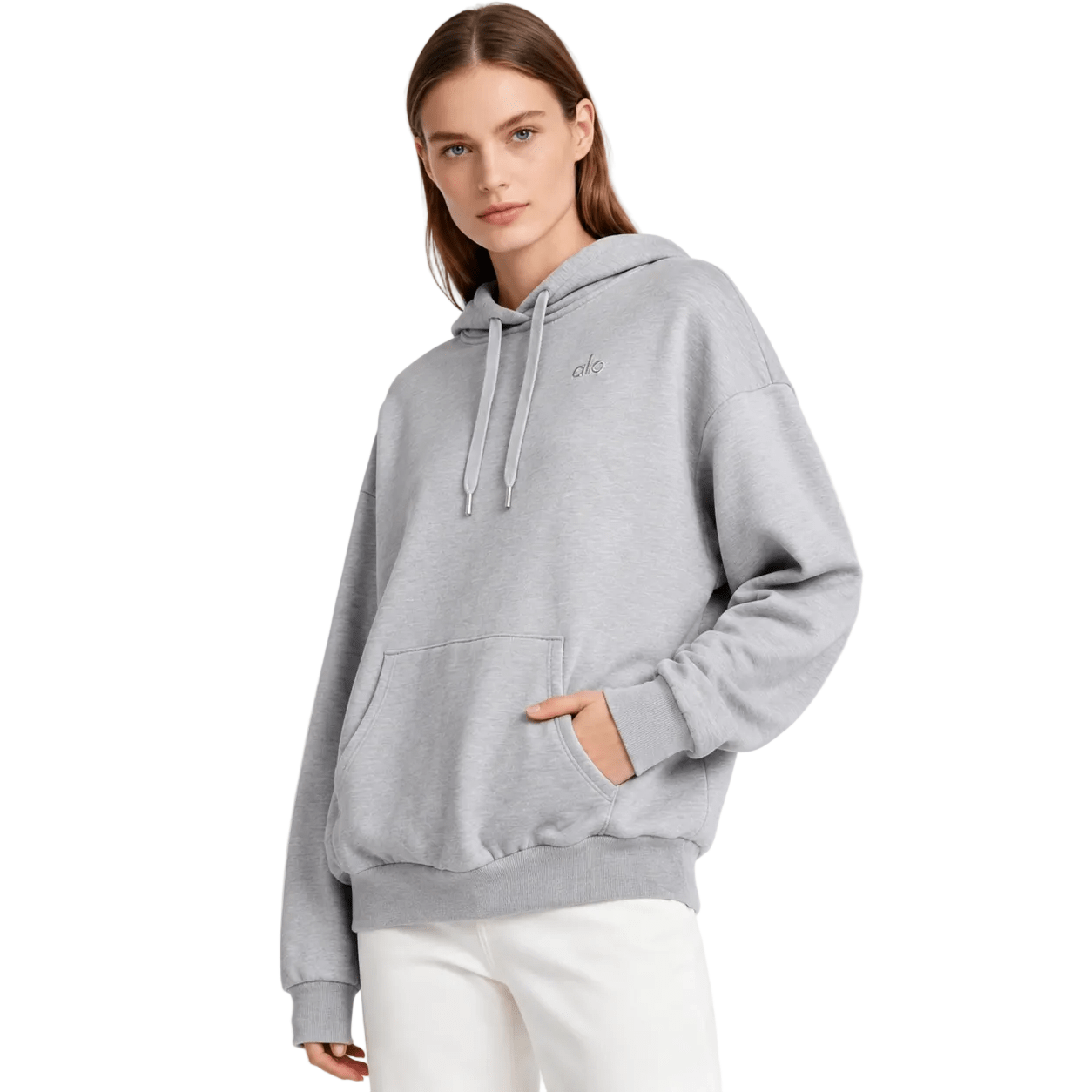 Alo Accolade Hoodie Athletic Heather Grey - AFewVibe