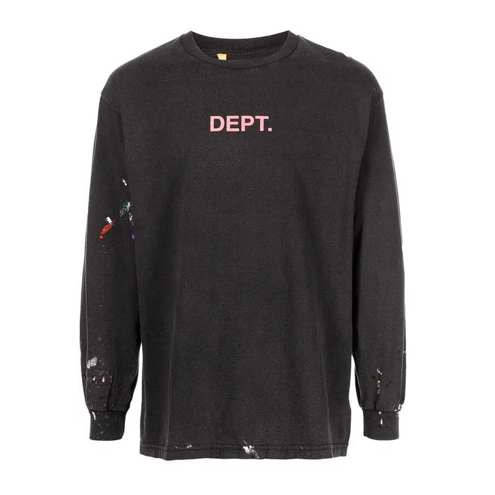 GALLERY DEPT. paint-spatter ong-seeve t-shirt