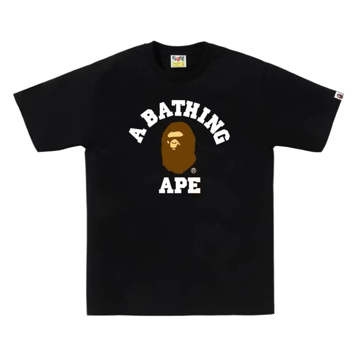 BAPE College Tee SS26 Black - AFewVibe