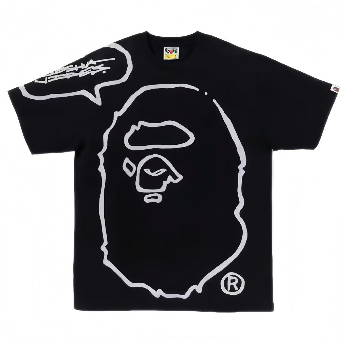 BAPE x Joshua Vides Ape Head Tee Black - AFewVibe