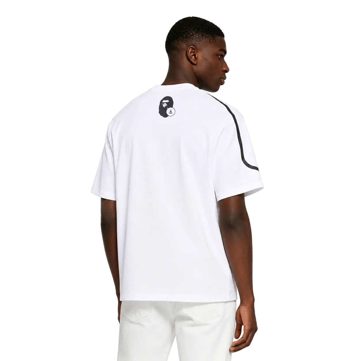 BAPE x Joshua Vides Ape Head Tee White - AFewVibe