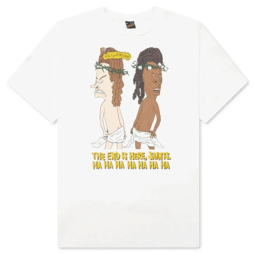 Saint Michael Holy and Virtuous T-Shirt White - AFV Clothes