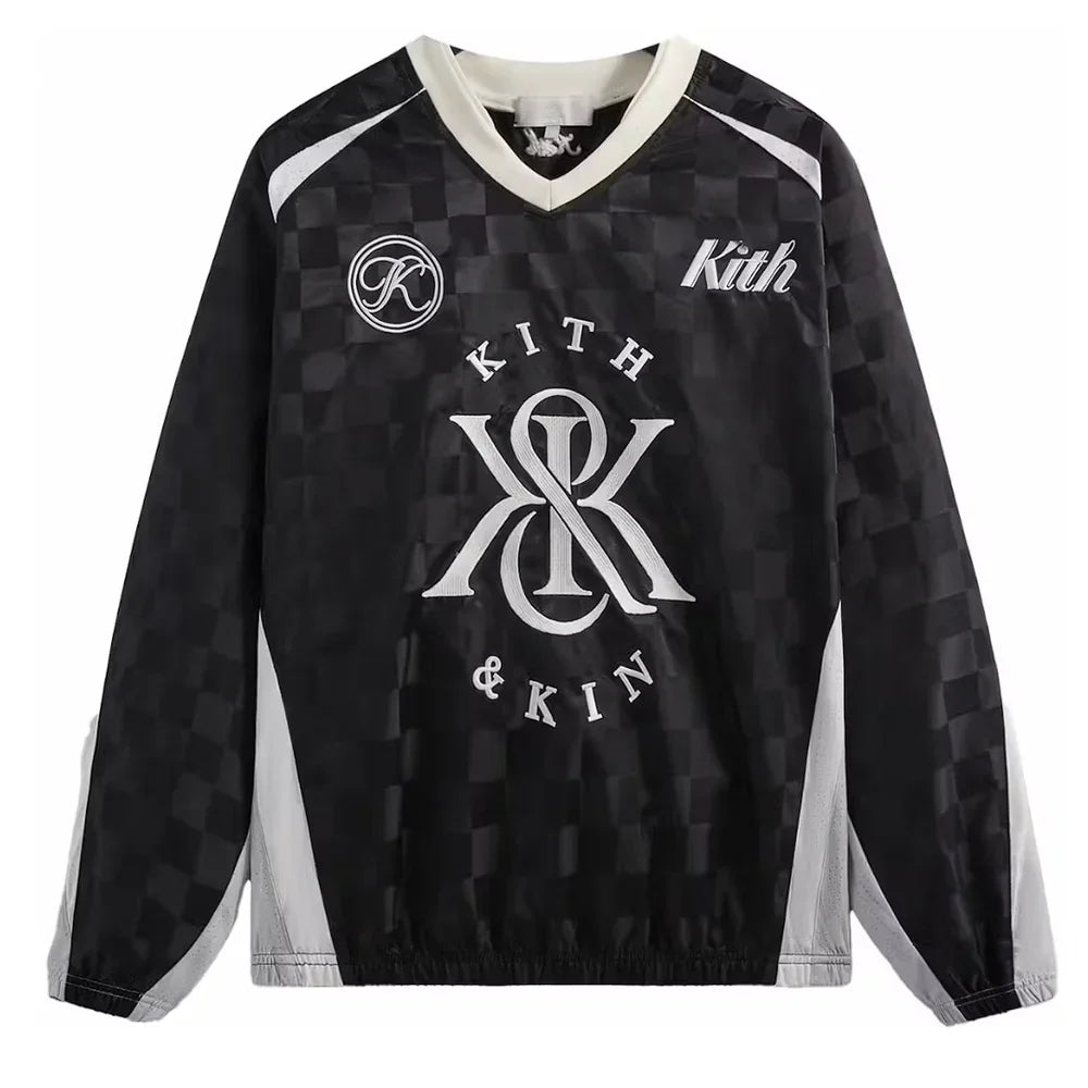 Kith Checkered Satin Dayton Combo Pullover Black – AFV Clothes