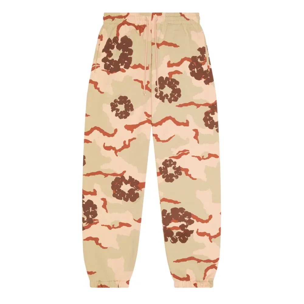 Denim Tears The Cotton Wreath Sweatpant Tan Camo - AFV Clothes