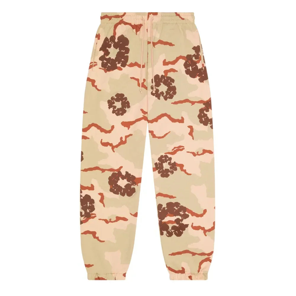 Denim Tears The Cotton Wreath Sweatpant Tan Camo - AFV Clothes