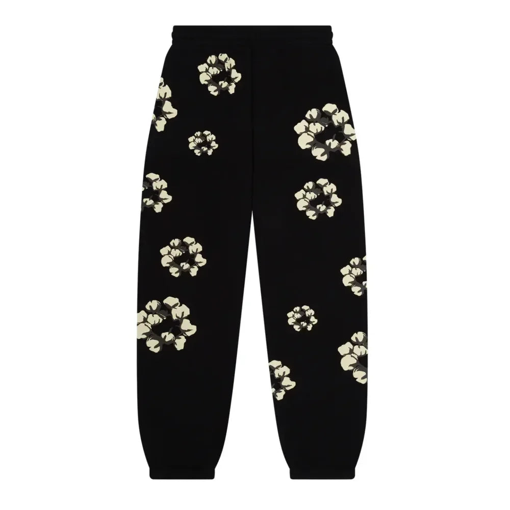 Denim Tears x CPFM Cactus Tears Wreath Sweatpants Black - AFV Clothes