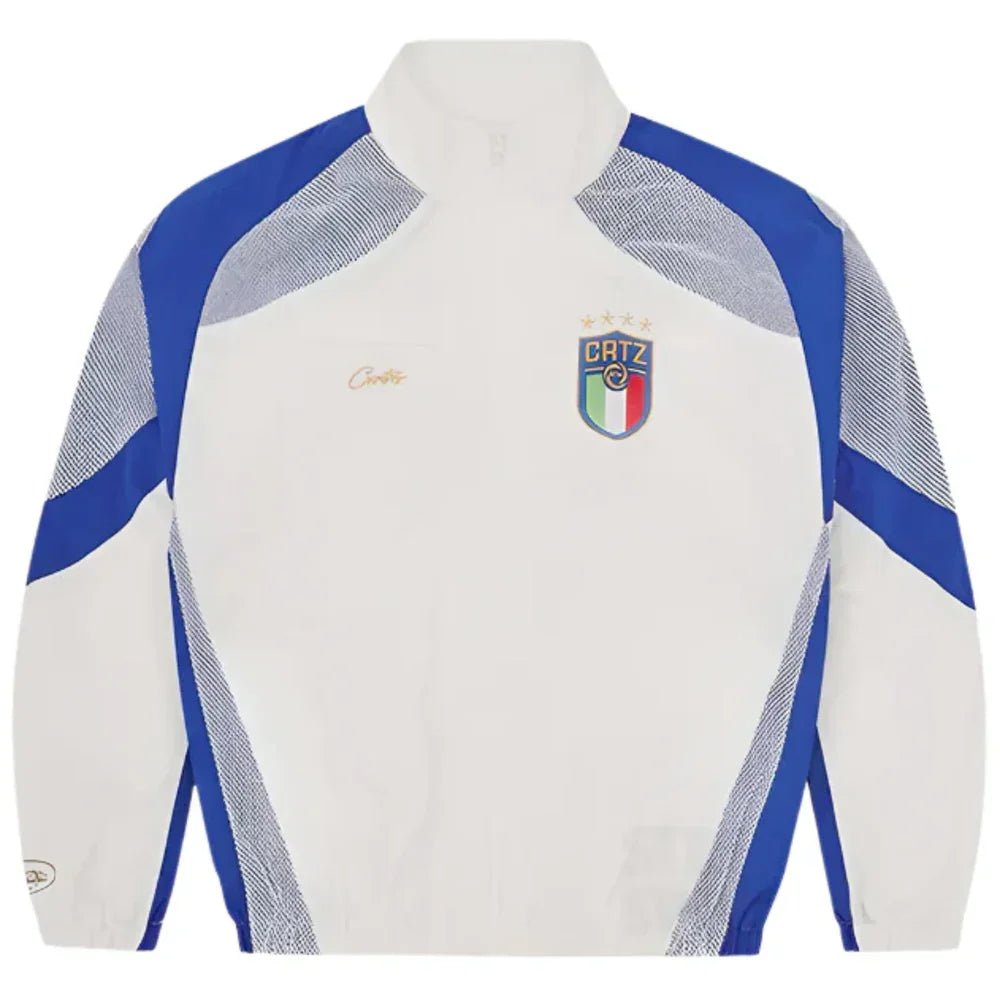 Corteiz RTW Italia Olympic Shuku Jacket White/Blue - Afewvibe