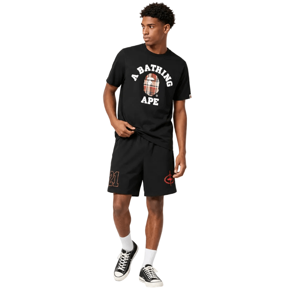 Corteiz x Slaughter Gang 21 Savage Mesh Shorts Black - AFewVibe