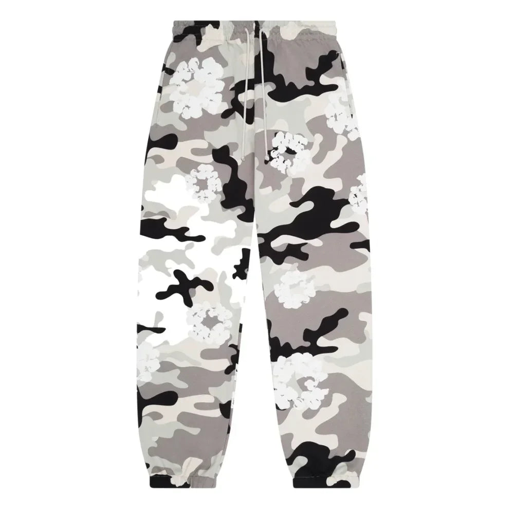 Denim Tears The Cotton Wreath Sweatpant White Camo - AFV Clothes