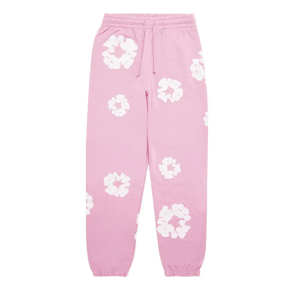 Denim Tears The Cotton Wreath Sweatpants Pink - AFV Clothes