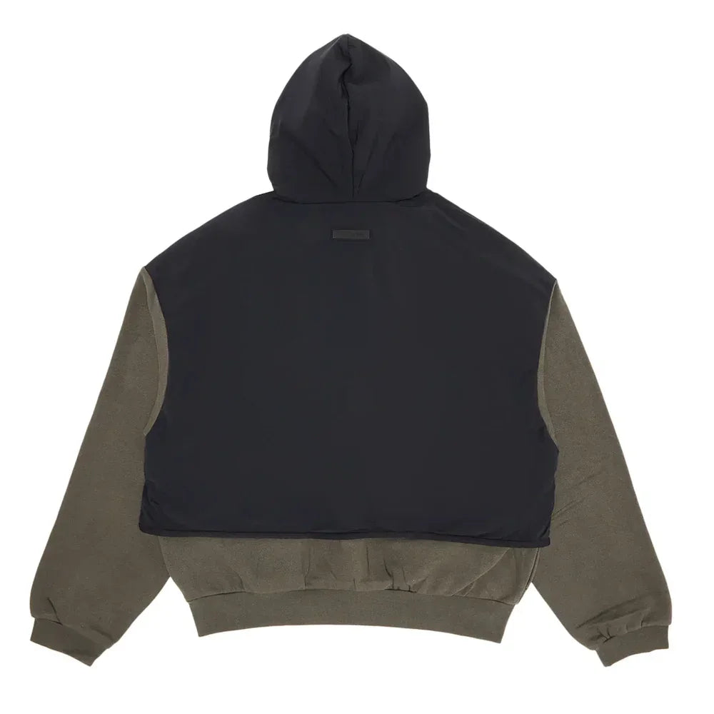 Fear of God Essentials Nylon Fleece Hooded Sweater Ink/Jet Black