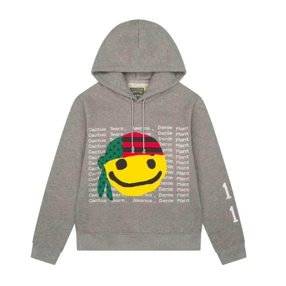 Denim Tears x CPFM Cactus Tears Hoodie Grey - AFV Clothes