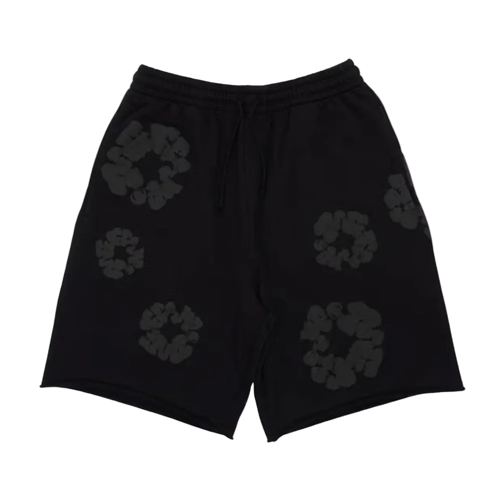 Denim Tears Mono Wreath Sweatshorts Black – AFewVibe