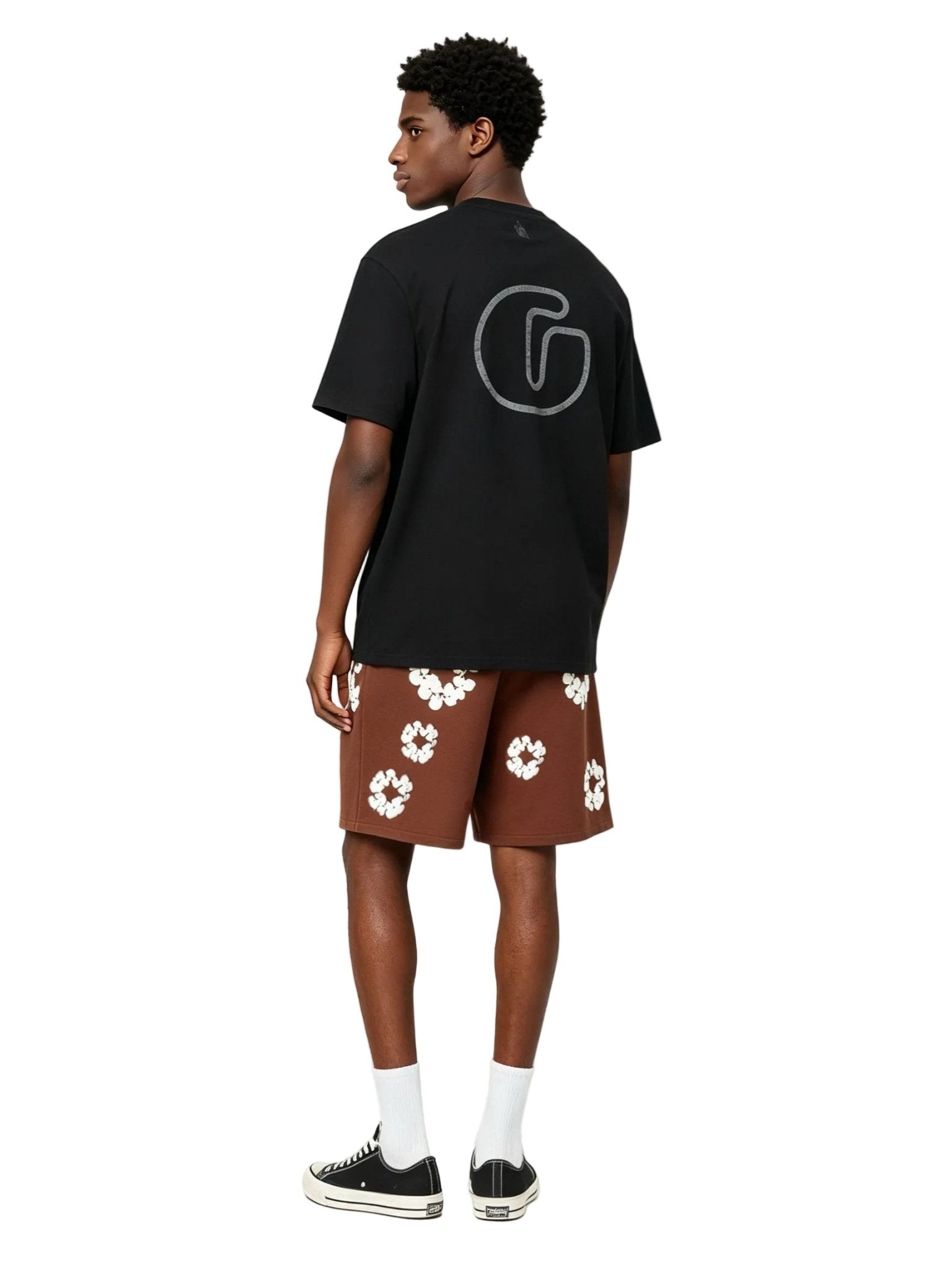 Denim Tears The Cotton Wreath Shorts Brown - AFewVibe