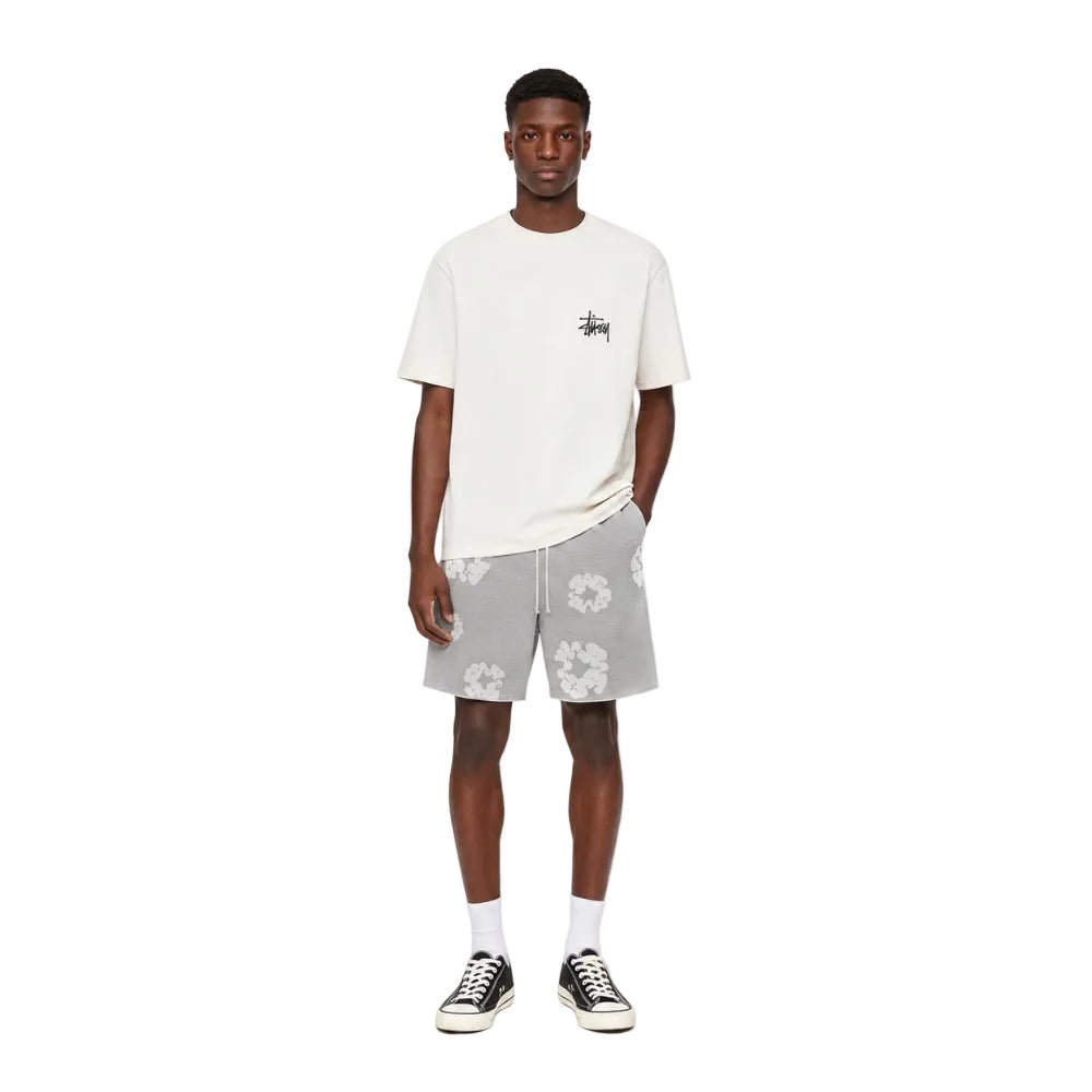 Denim Tears The Cotton Wreath Shorts Grey - AFewVibe