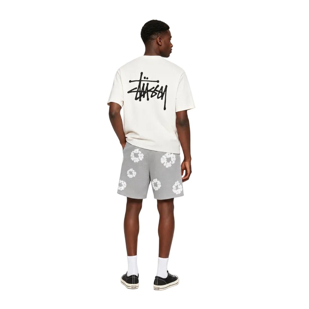 Denim Tears The Cotton Wreath Shorts Grey - AFewVibe