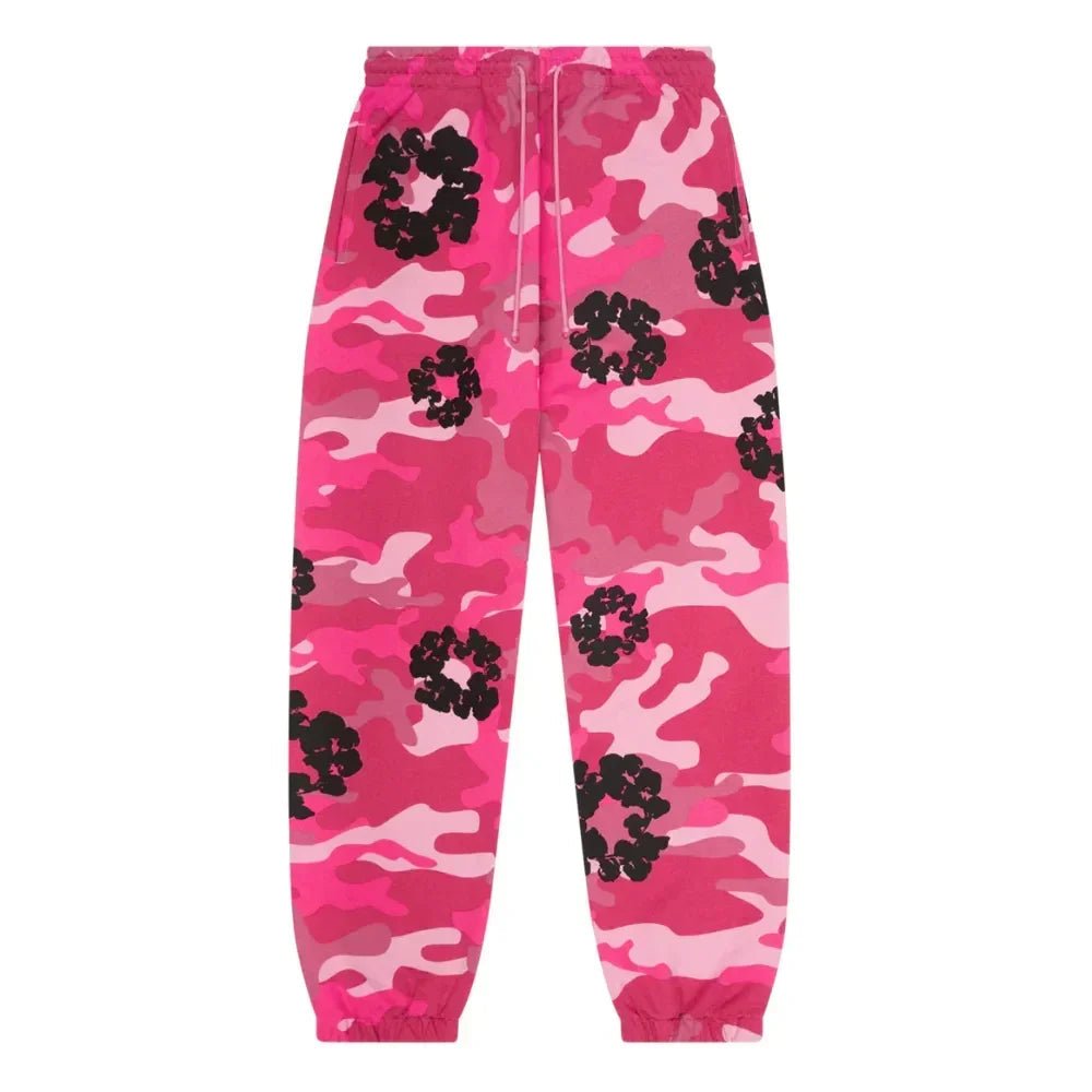Denim Tears The Cotton Wreath Sweatpant Pink Camo - Afewvibe
