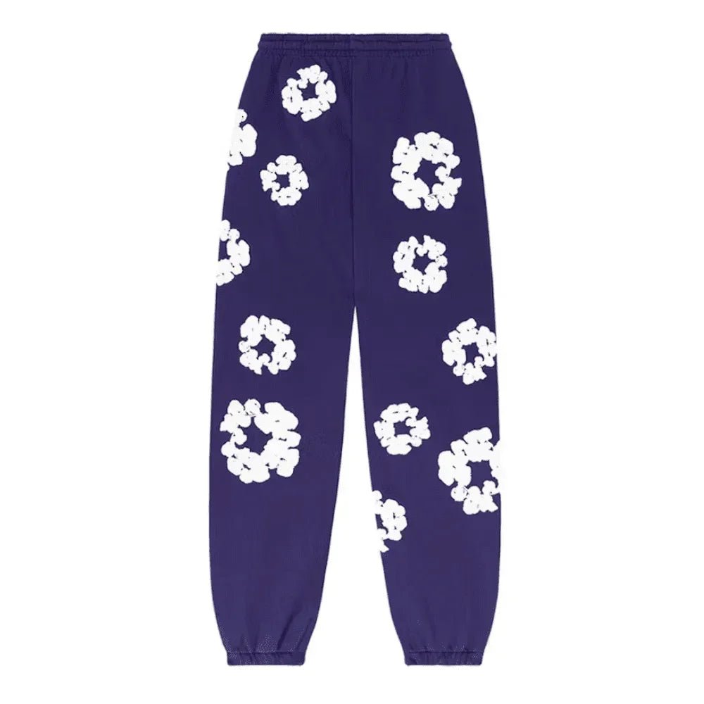 Denim Tears The Cotton Wreath Sweatpants Purple - Afewvibe