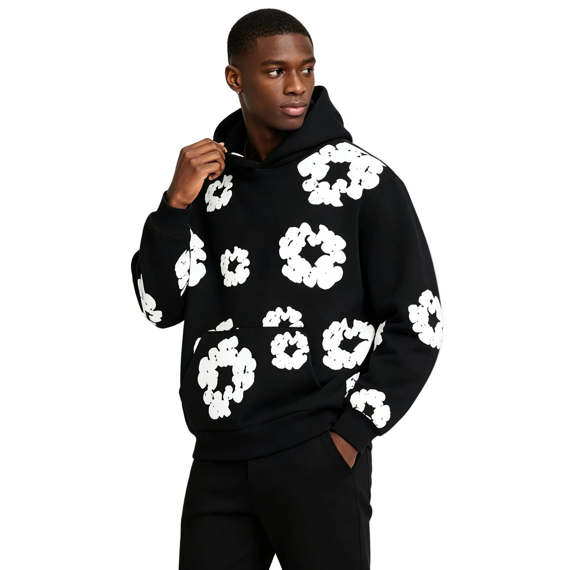 Denim Tears The Cottonwreath Sweatshirt Black - AFewVibe